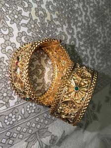 Gold Kada Bangles
