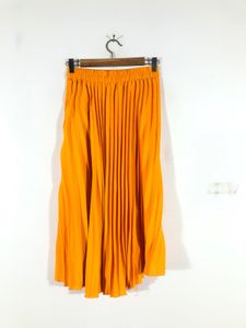 Golden Yellow Pleated Skirt (Women’s)