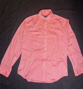 Ralph Lauren Men's Salmon Button-Down Shirt