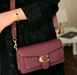 Coach Burgundy Leather Shoulder Bag