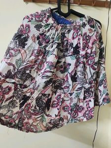 Boho mini skirt