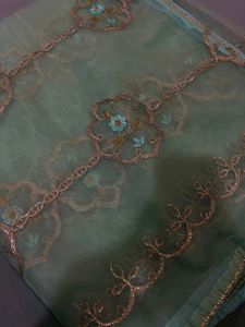 Embroidered Net Dupatta