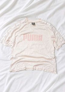Puma Pastel Pink Logo T-Shirt