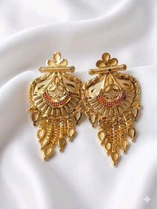 Exquisite Gold Tone Ethnic Earrings
