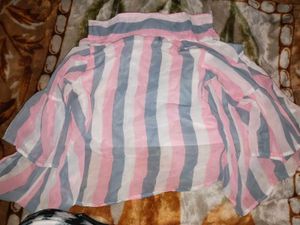 Striped Sheer Blouse