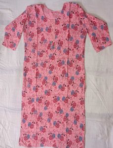Pink Floral Kurta