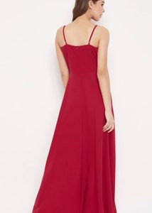 🌹Red Maxi Dress with Slit