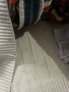 Men's Striped Zip-Up Sweater