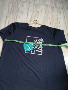 Navy Blue Graphic Print T-Shirt