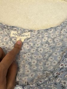 Cute Floral Smocked Crop Top
