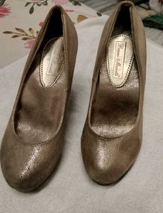 silver wedge heels