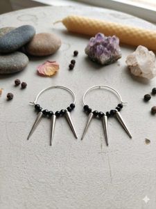 Unique Spike Hoop Earrings