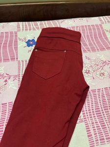 Stylish Maroon Leggings/Pants
