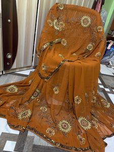 Embroidered  Sari