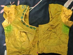 Aari work Silk Blouse