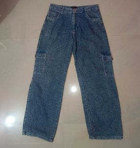 Blue Cargo Jeans