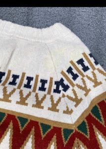 Patterned Knit Pullover