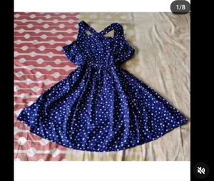 Blue Polka Dot Dress