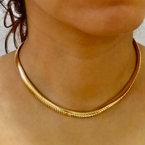 18K Gold Plated Pipa Bella Snake Chain + Box