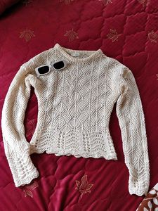 Crochet Knit Sweater