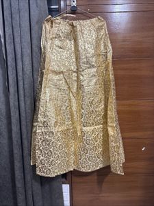 Elegant Royal Blue &amp; Gold Ethnic Dress