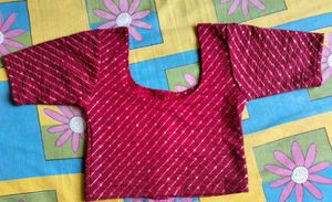 Maroon Sequins Blouse