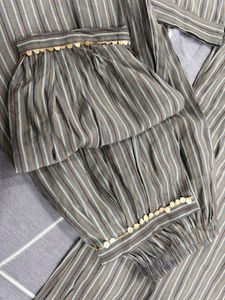 Chanderi silk Striped Kurta Set for Women ✨