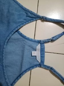 Denim Spaghetti Top