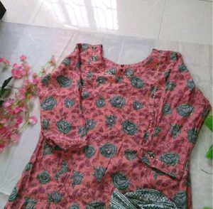 Kurti And Bottom Set