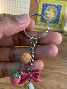 Fish &amp; strawberry Keychain