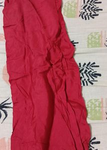Red Colour Net Beautiful Dress , Long Gown With Du