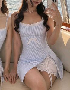 y2k Cute Pinstripe Cami Top