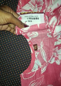 Stylish Grey Leaf Print Kurta