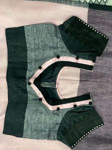 last price Striped Pleated Sarree