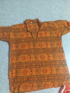 Spiritual Vibes Orange Outfit Set