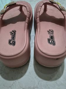 Cute Pink Bow Flip Flops