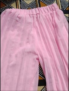 Pink Trousers and Palazzo Pants Set