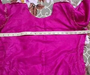 banarsi silk pink garara Set