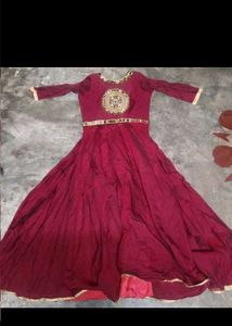 Beautiful Maroon Ethnic Gown