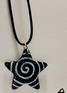 Gothic Jewellery Spiral Star Pendant
