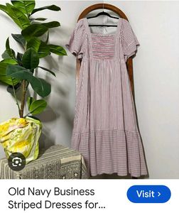 old navy Striped Smocked Tiered Dress