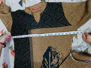 🇳🇿💫🎀Elegant Brown &amp; Black Kurta Set