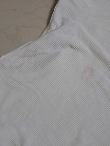 Cream Cropped T-Shirt
