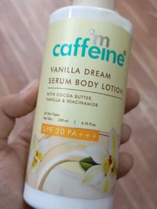 Caffeine Vanilla Dream Serum Body Lotion SPF 30