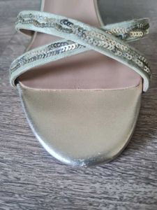 House of Pataudi Sparkly Gold - Mint Green Strappy
