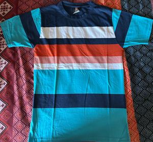 Men's Striped Crew Neck T-Shirt