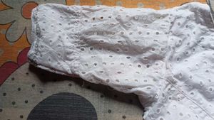 Elegant White hakoba Blouse