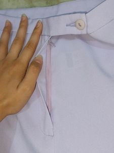 Lilac Wide Leg Trousers