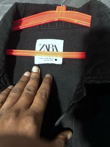 Zara Black Denim Jacket