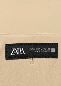 Chic High-Waisted Black &amp; Beige Trousers